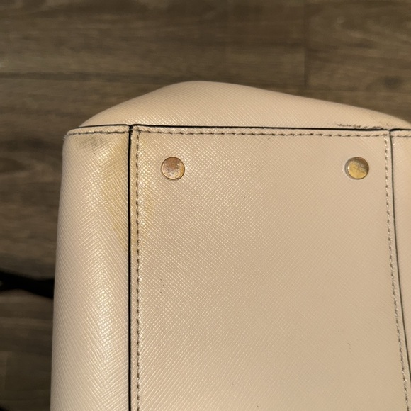 Kate Spade Cream and Black Structured Tote - Picture 10 of 16